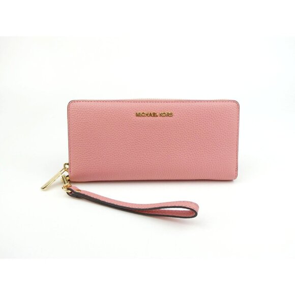 Michael Kors Pink Leather Wristlet Wallet - Picture 1 of 12
